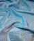 Aqua Blue Glitter Lurex Knit Fabric by the Yard, 60" Wide Sparkle Metallic Stretch Fabric for Costumes, Gowns, Dancewear
